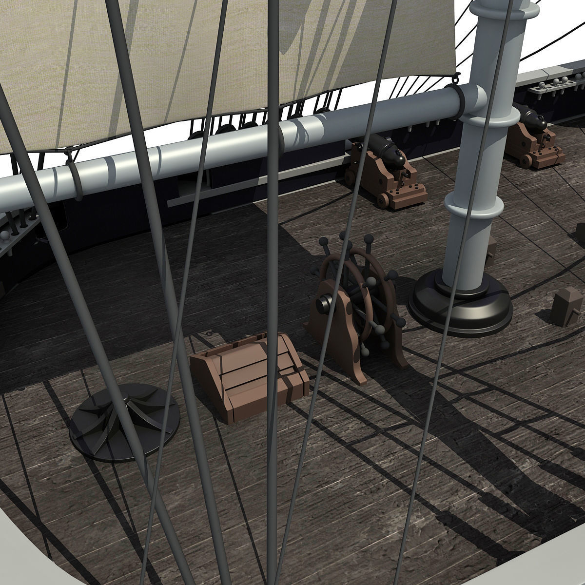 Sailing Ship 3D model_21