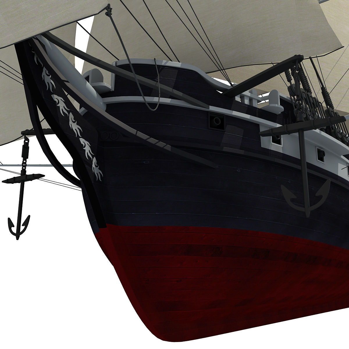 Sailing Ship 3D model_20