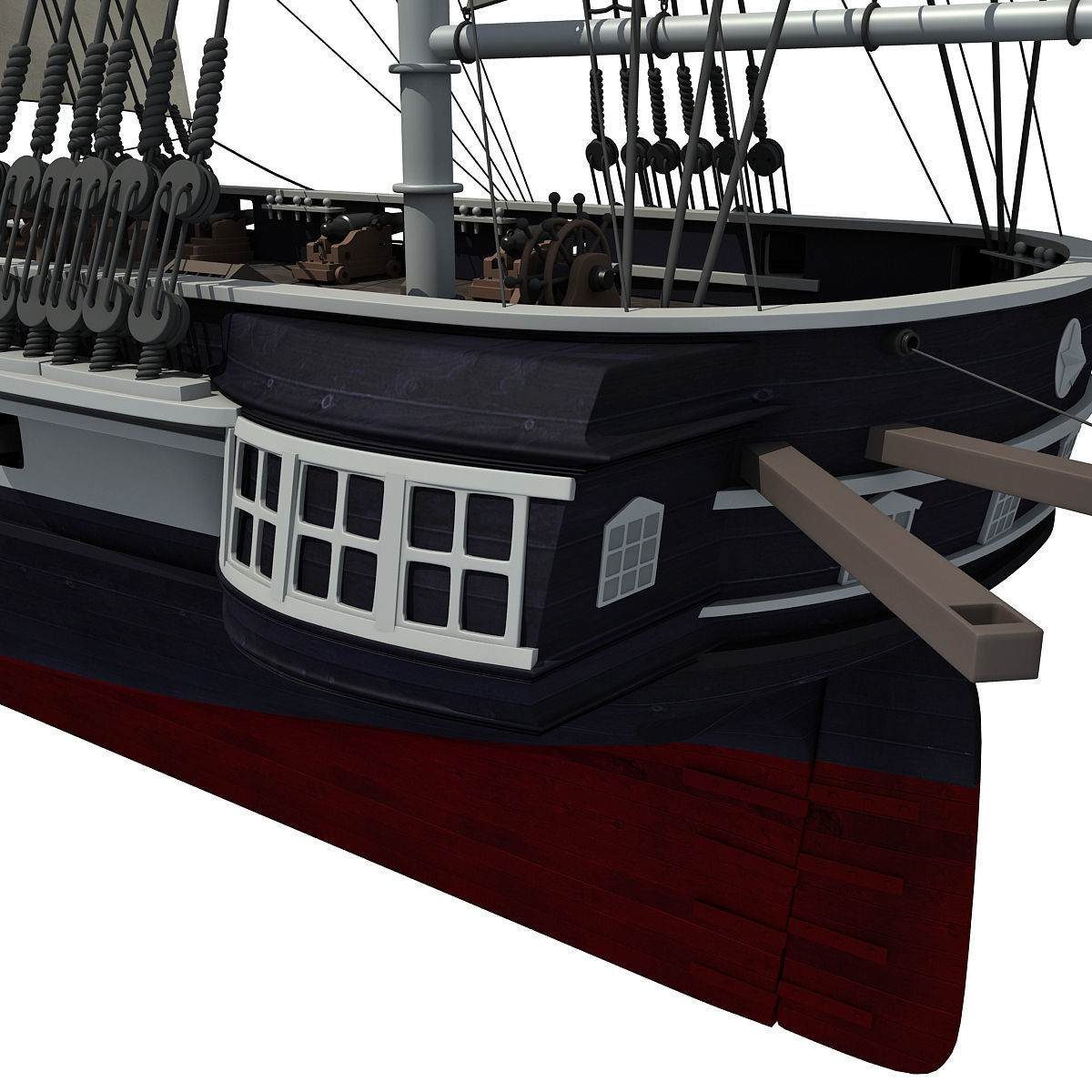 Sailing Ship 3D model_13