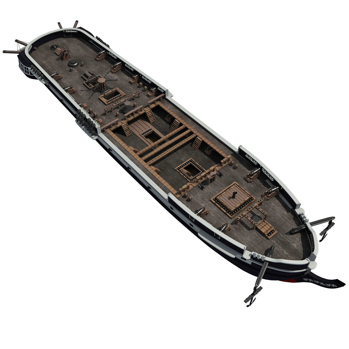 Sailing Ship 3D model_6