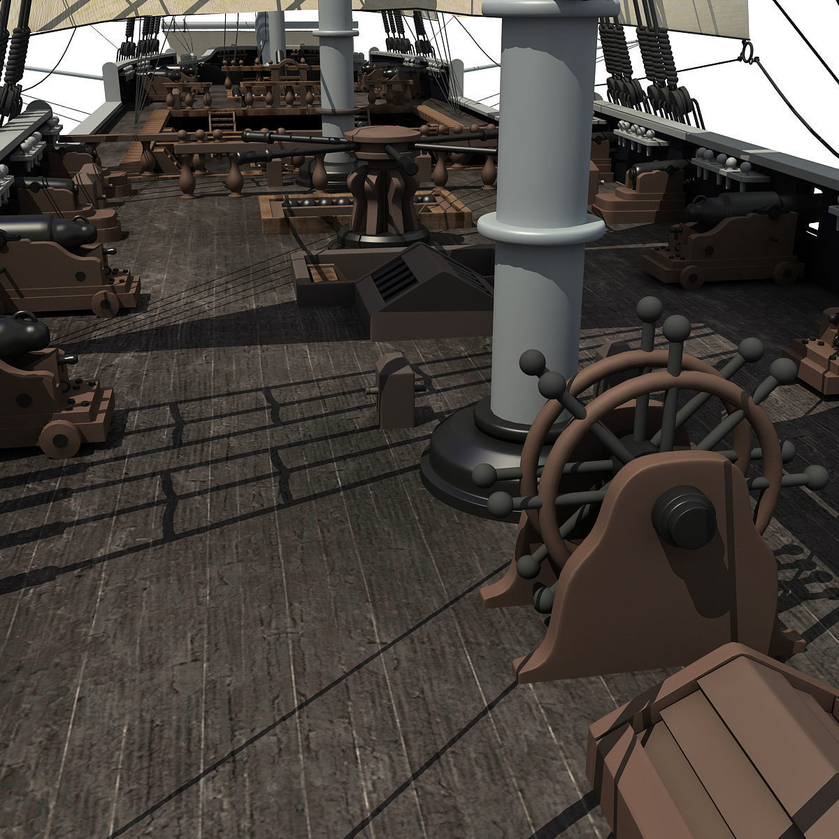 Sailing Ship 3D model_19