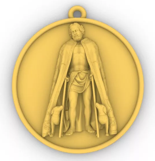Medalla de San Lazaro 3D print model