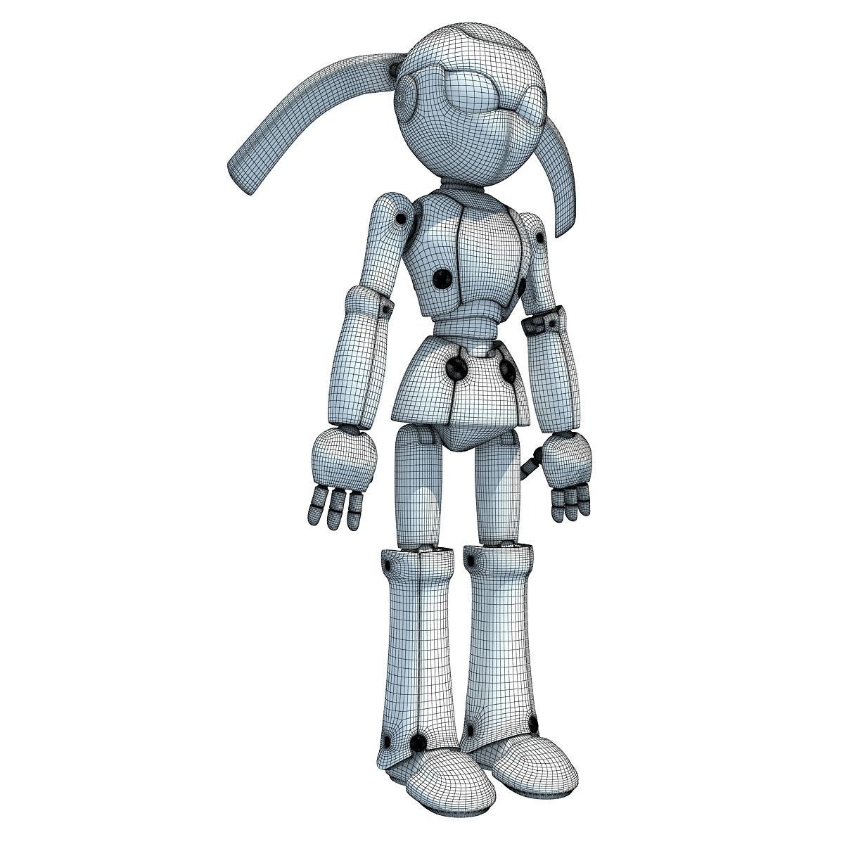 Simple Robot 3D Model 3D model_8