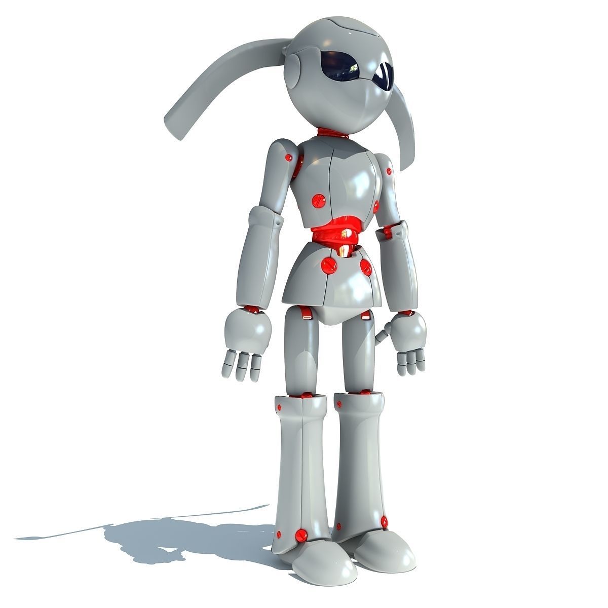 Simple Robot 3D Model 3D model_1
