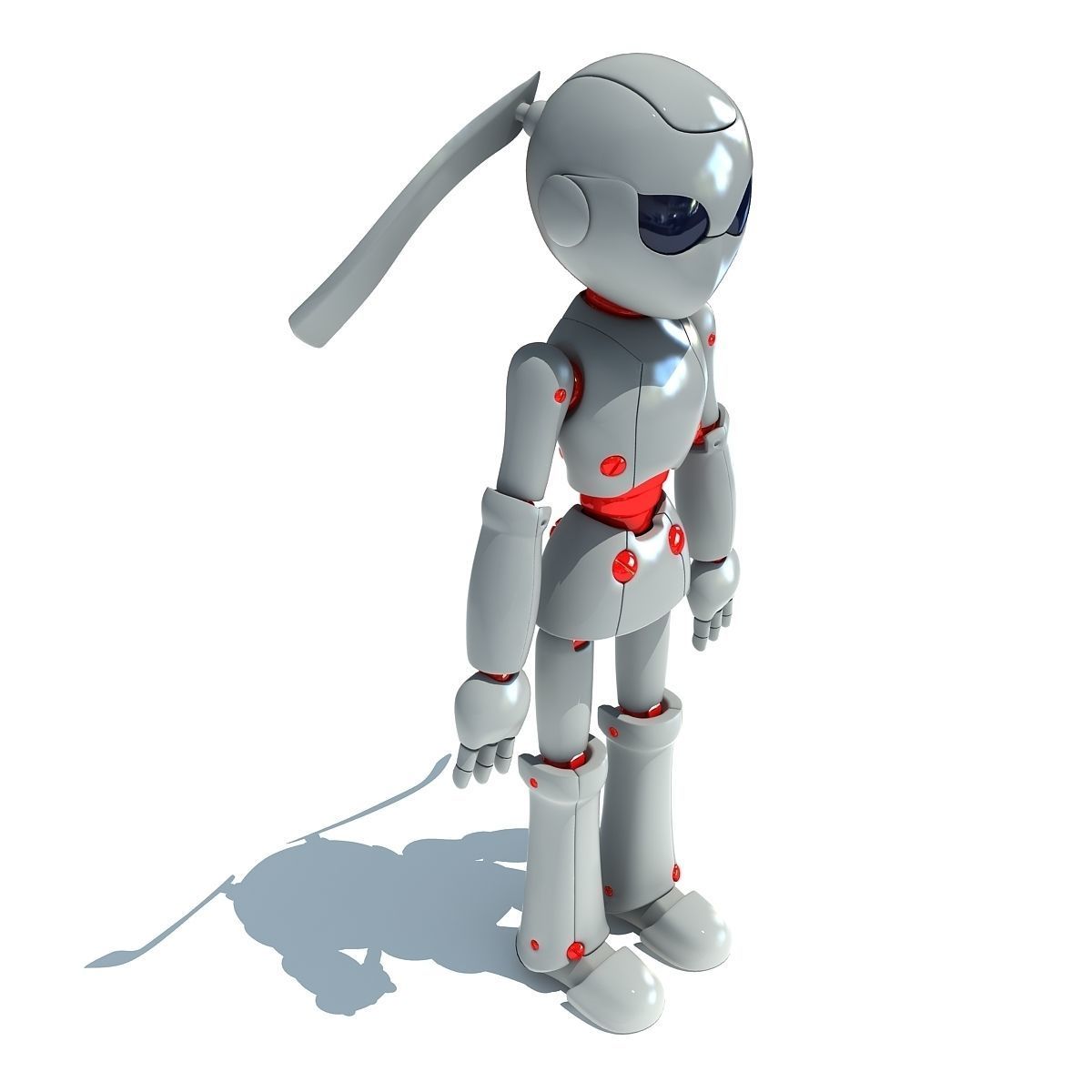Simple Robot 3D Model 3D model_4