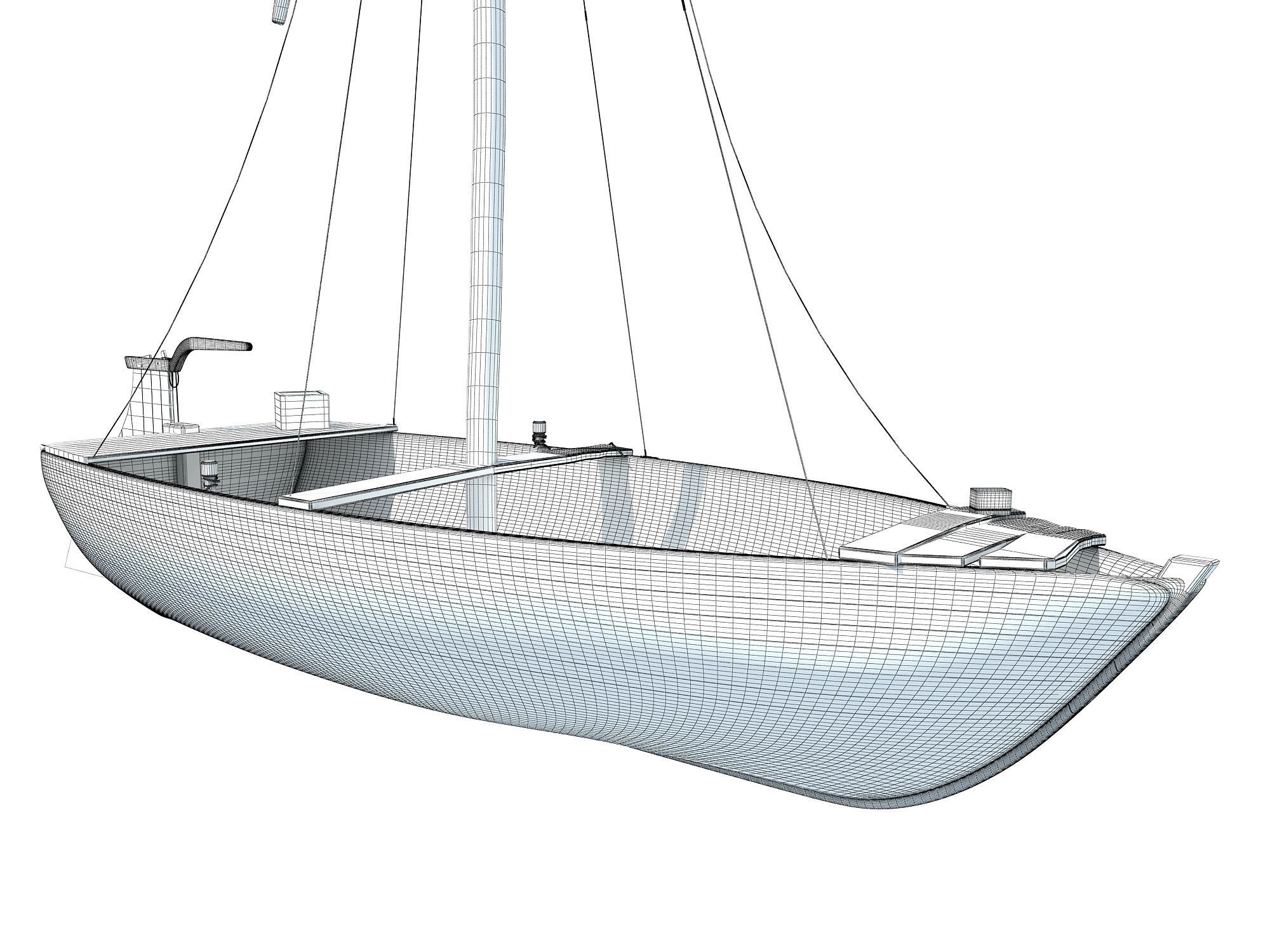 River Nile Boat 3D model_12