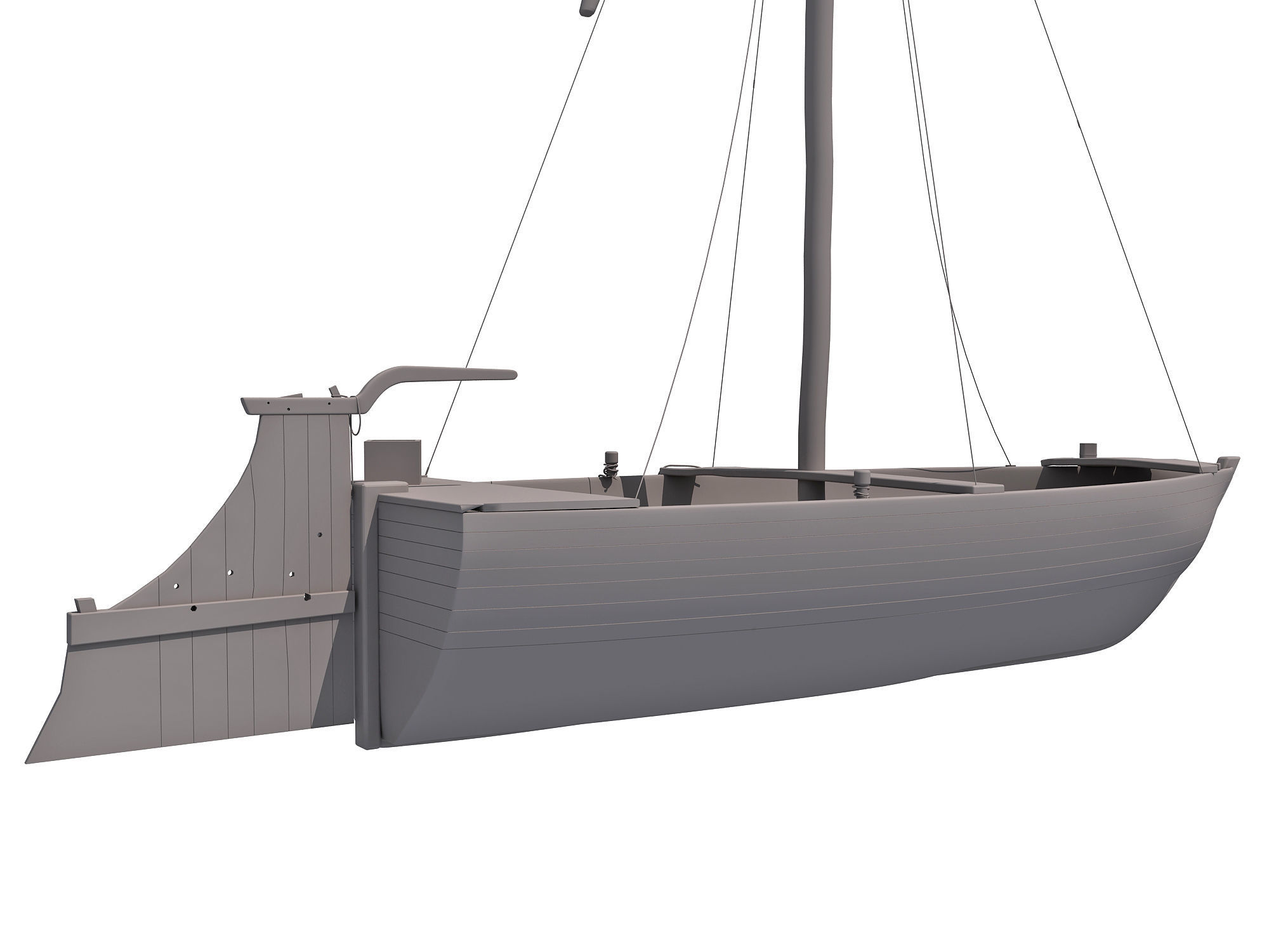 River Nile Boat 3D model_6