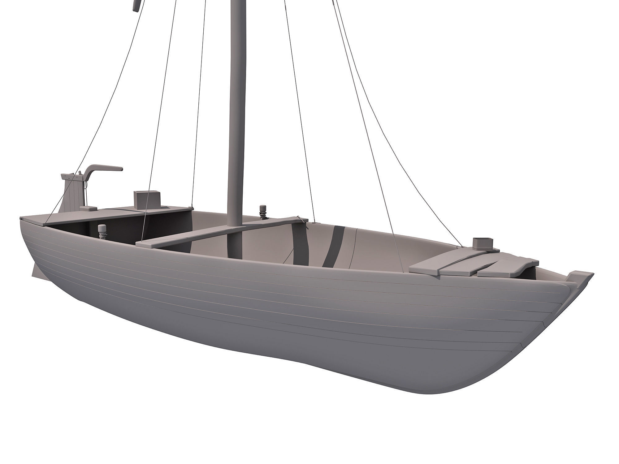 River Nile Boat 3D model_8