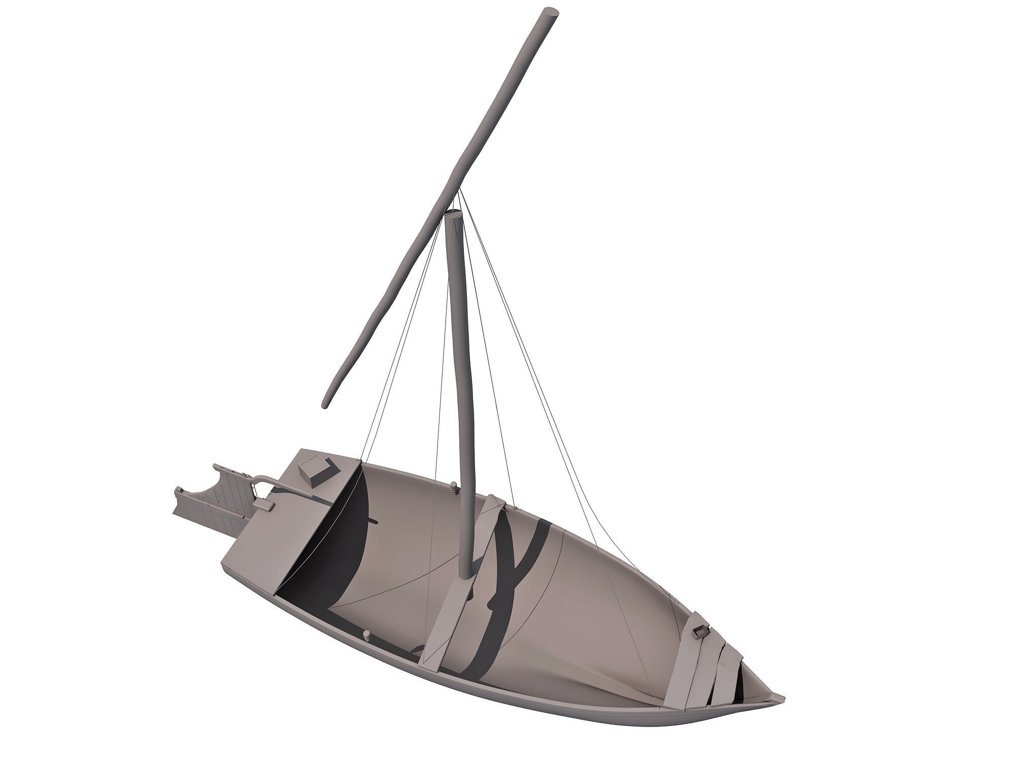 River Nile Boat 3D model_7