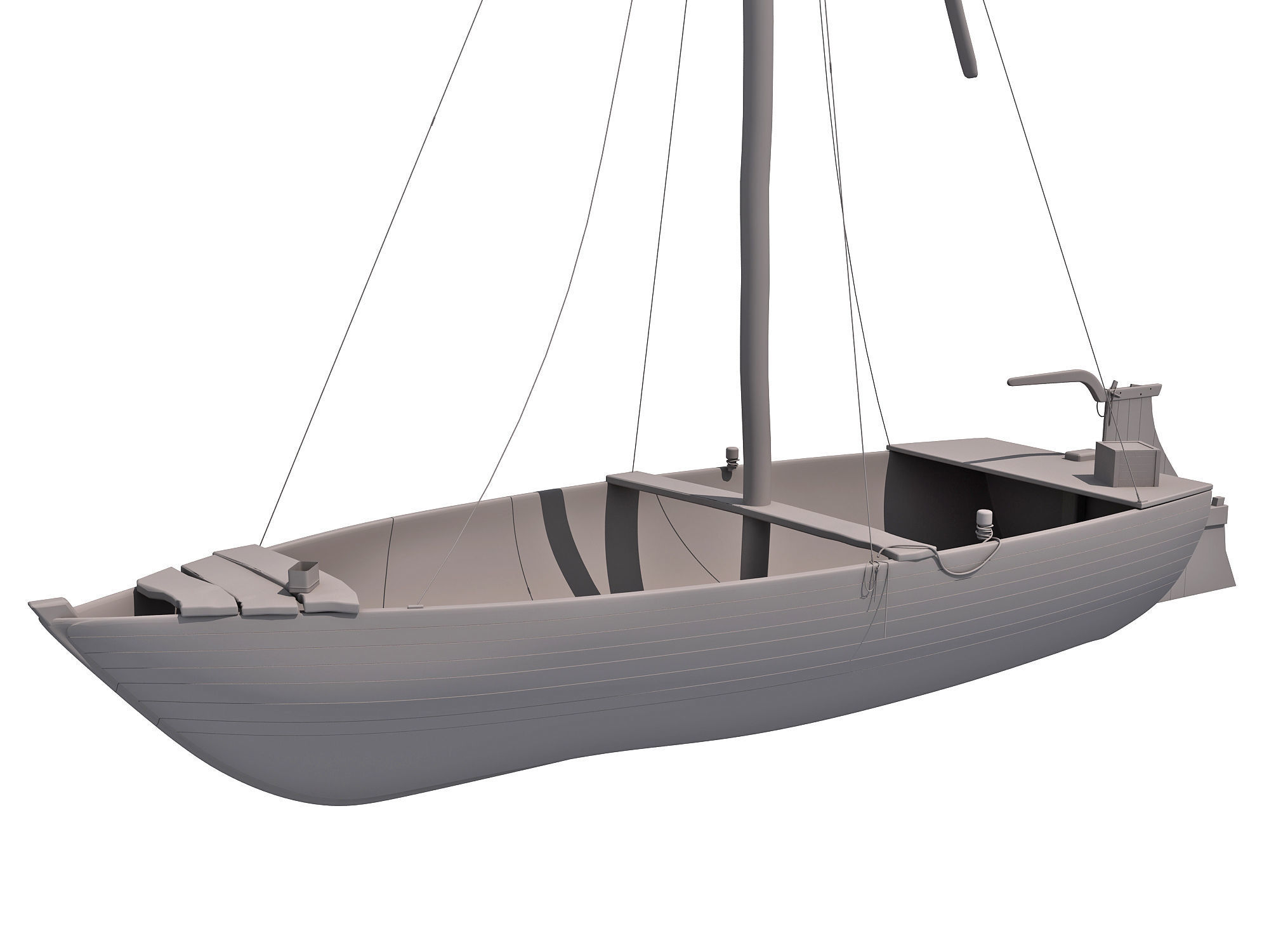 River Nile Boat 3D model_1