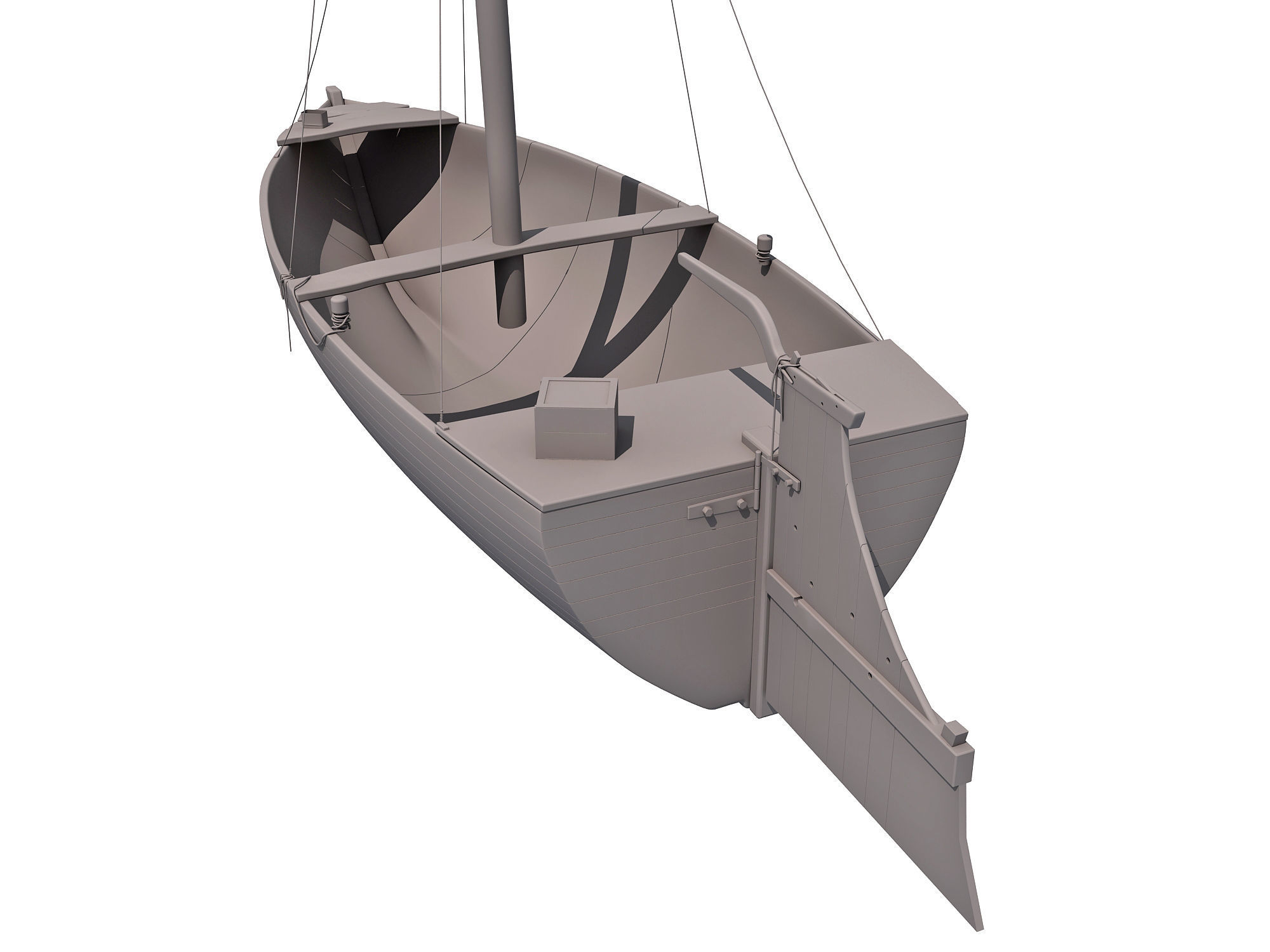 River Nile Boat 3D model_5