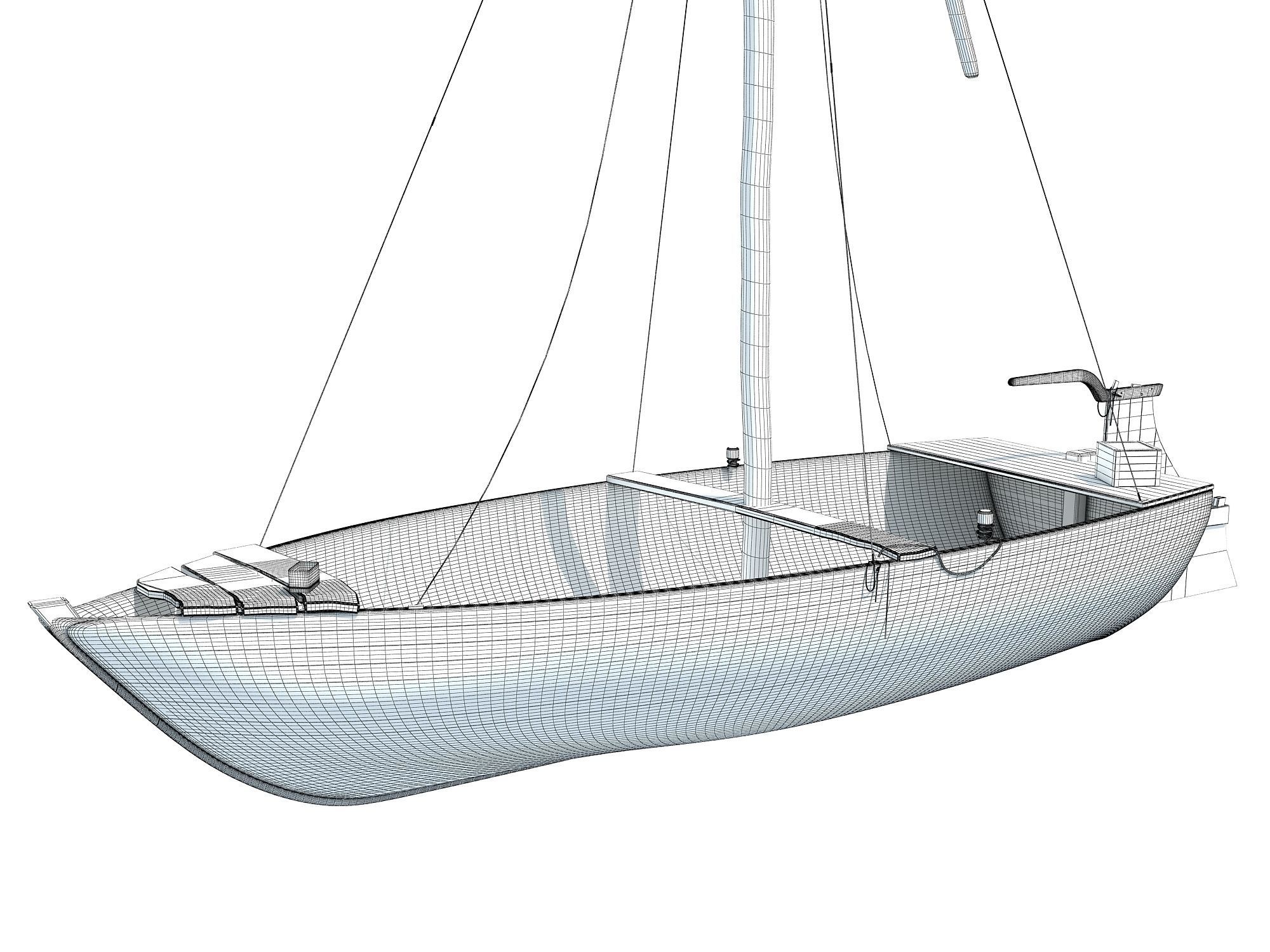 River Nile Boat 3D model_10