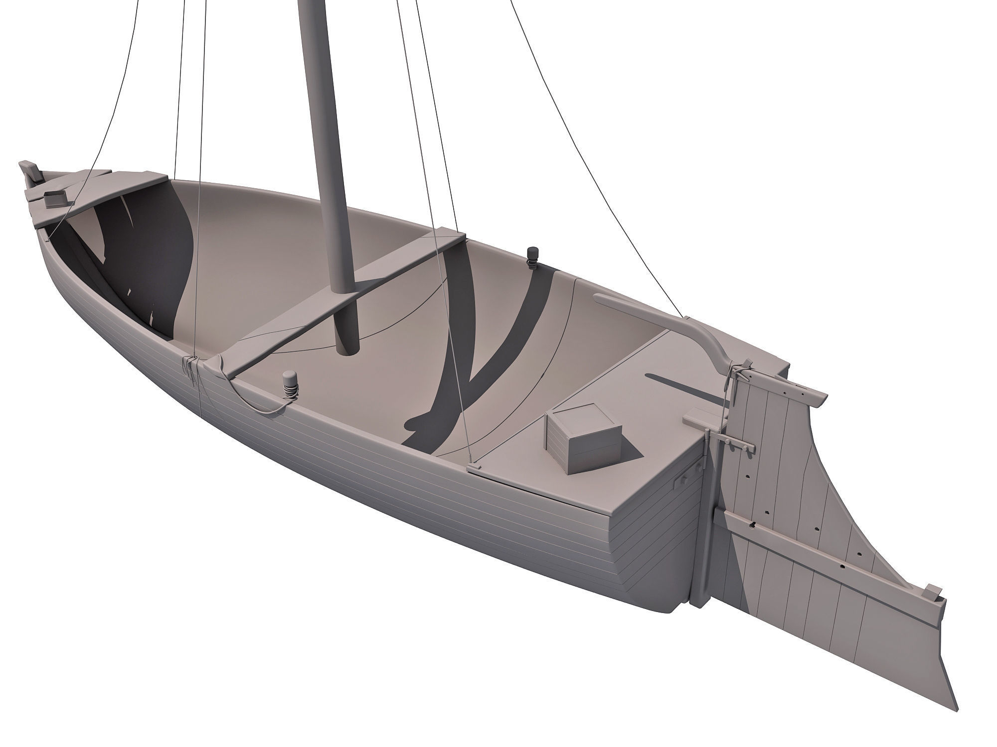 River Nile Boat 3D model_4