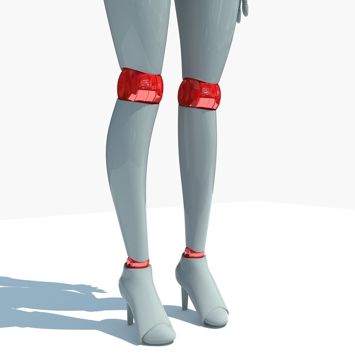 Rigged Human Robot 3D model_13