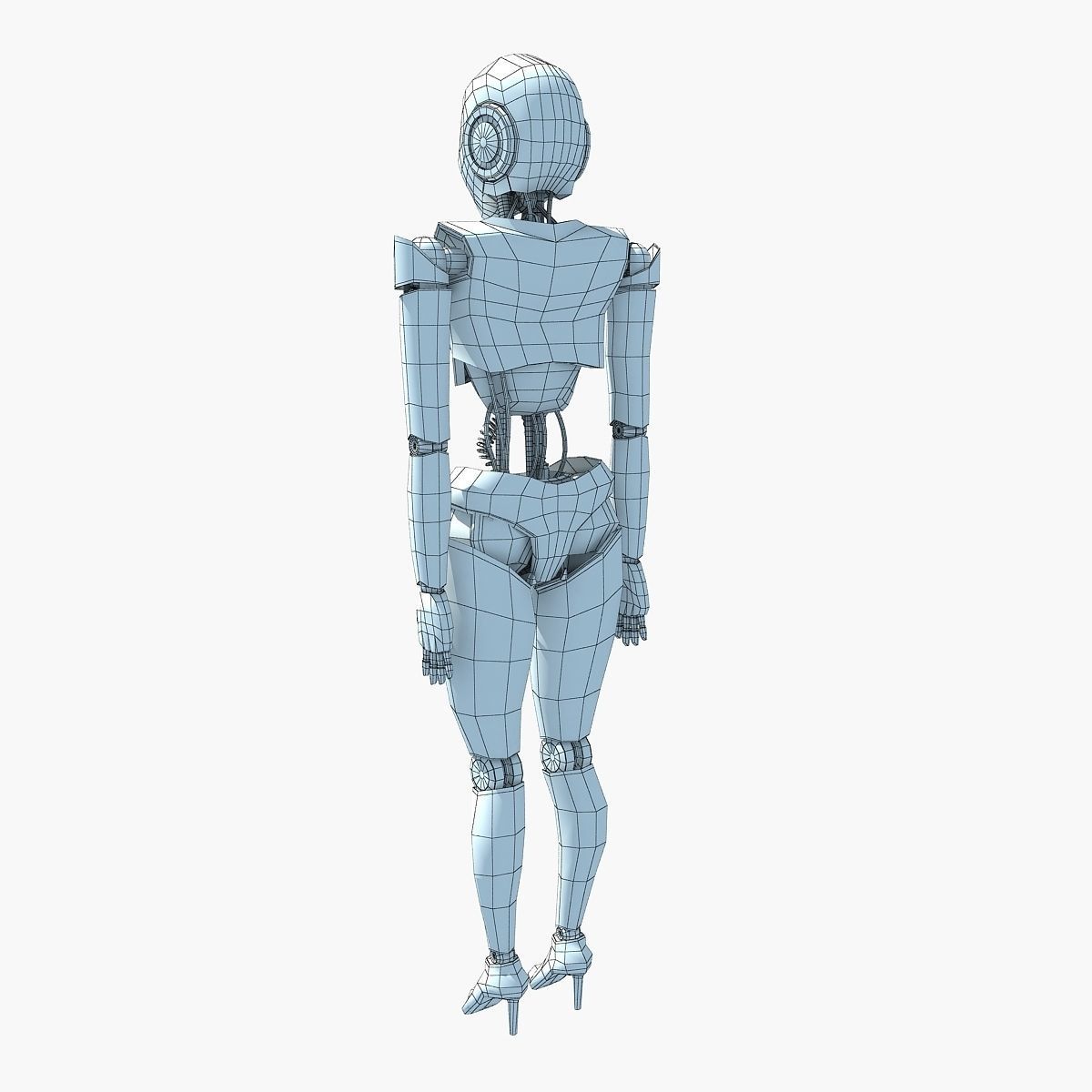 Rigged Human Robot 3D model_18