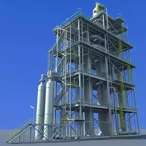Refinery Unit 3D model
