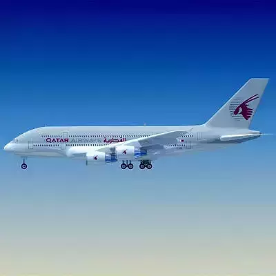 Qatar Airways 3D Model