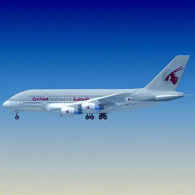 Qatar Airways 3D Model 3D model