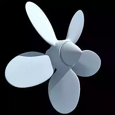 White 5 Side Propeller