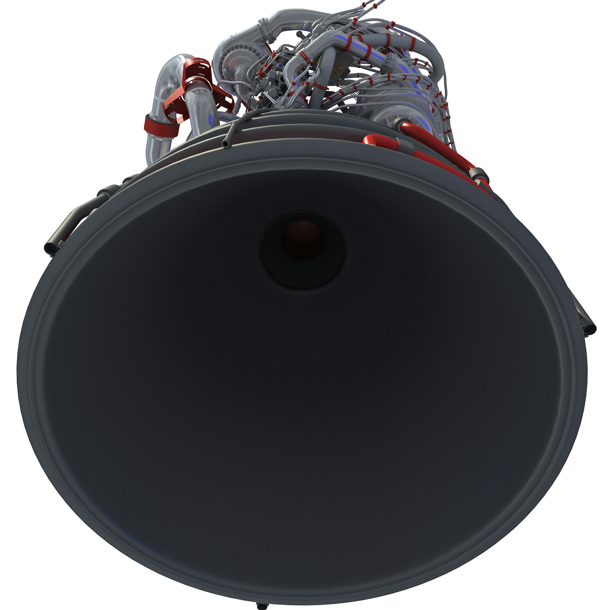 RS-25 Space Shuttle Rocket Engine 3D model_16