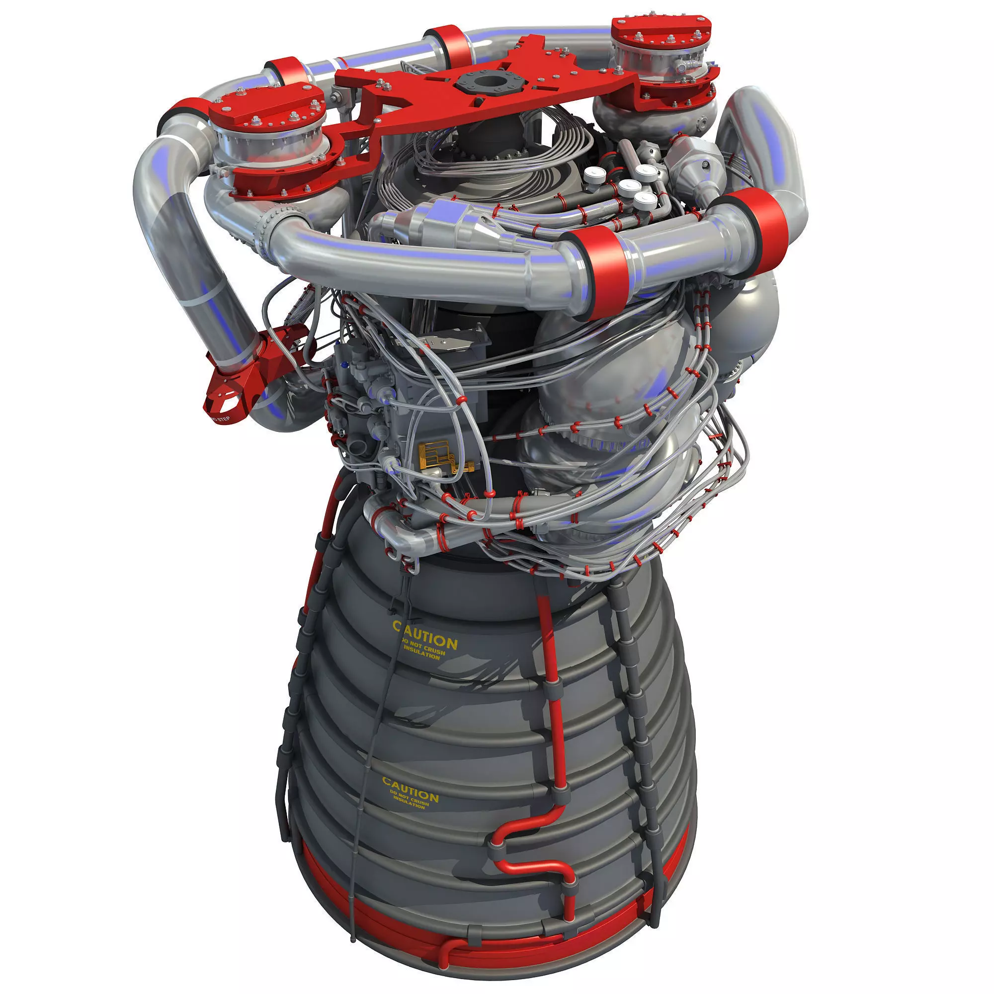 RS-25 Space Shuttle Rocket Engine 3D model_0