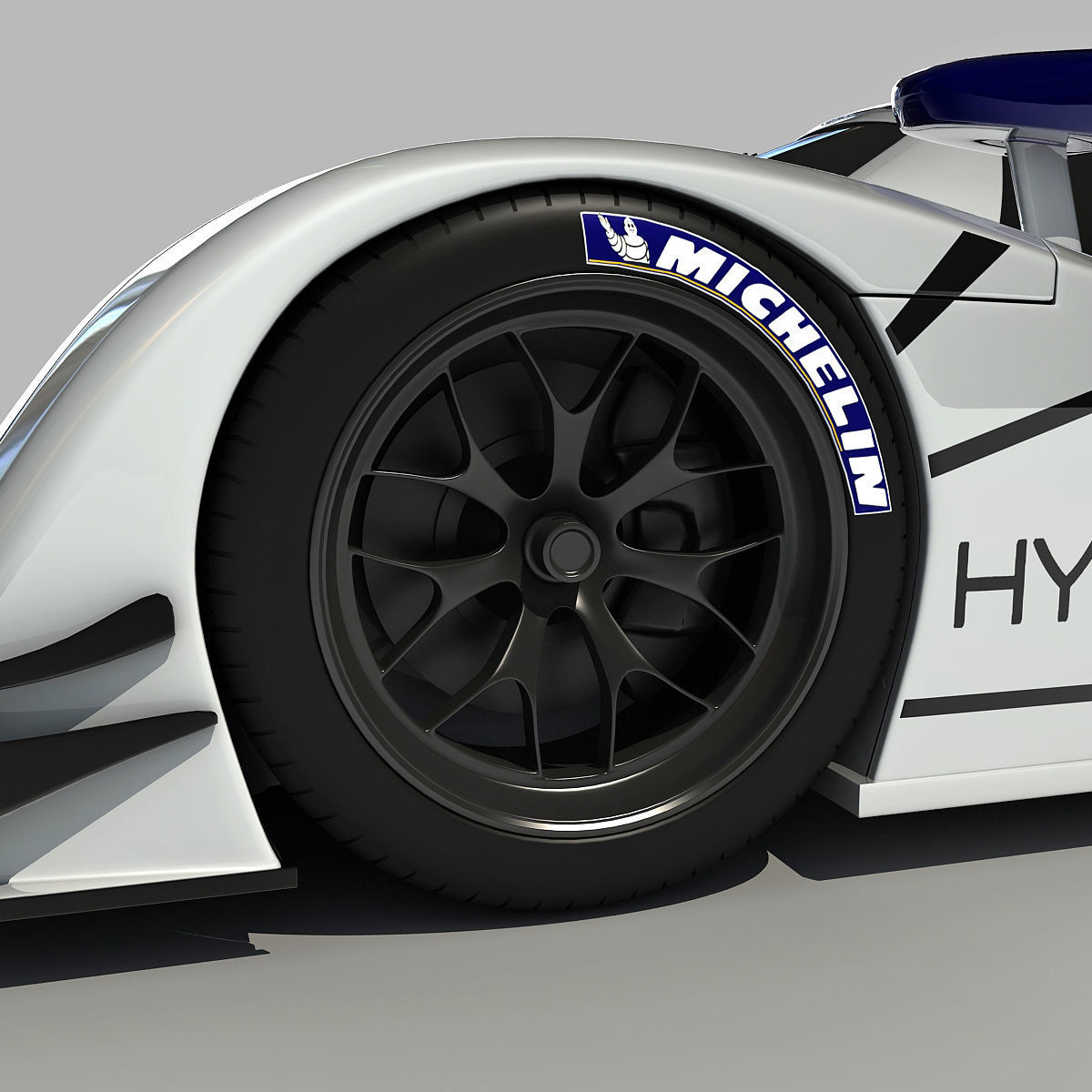 Peugeot 908 Hybrid4 Racecar 3D model_14