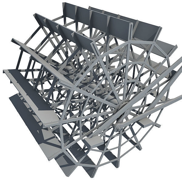 Paddle Wheel 3D model_7
