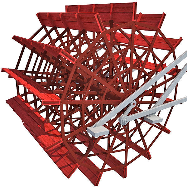 Paddle Wheel 3D model_4