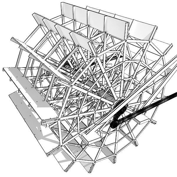 Paddle Wheel 3D model_8