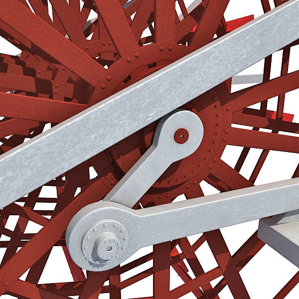 Paddle Wheel 3D model_5