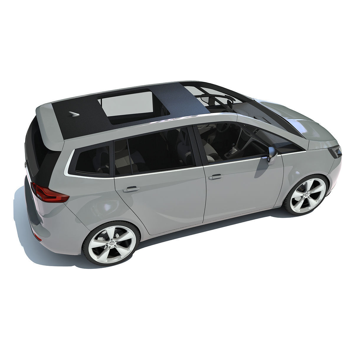 Opel Zafira 3D Car Model 3D model_5