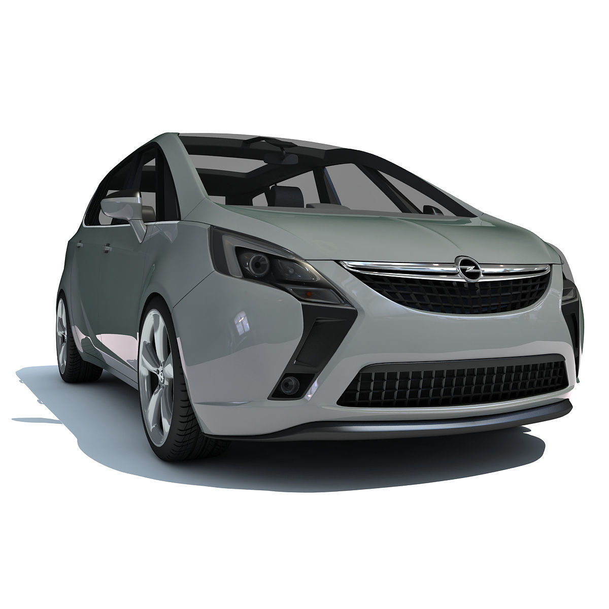 Opel Zafira 3D Car Model 3D model_4
