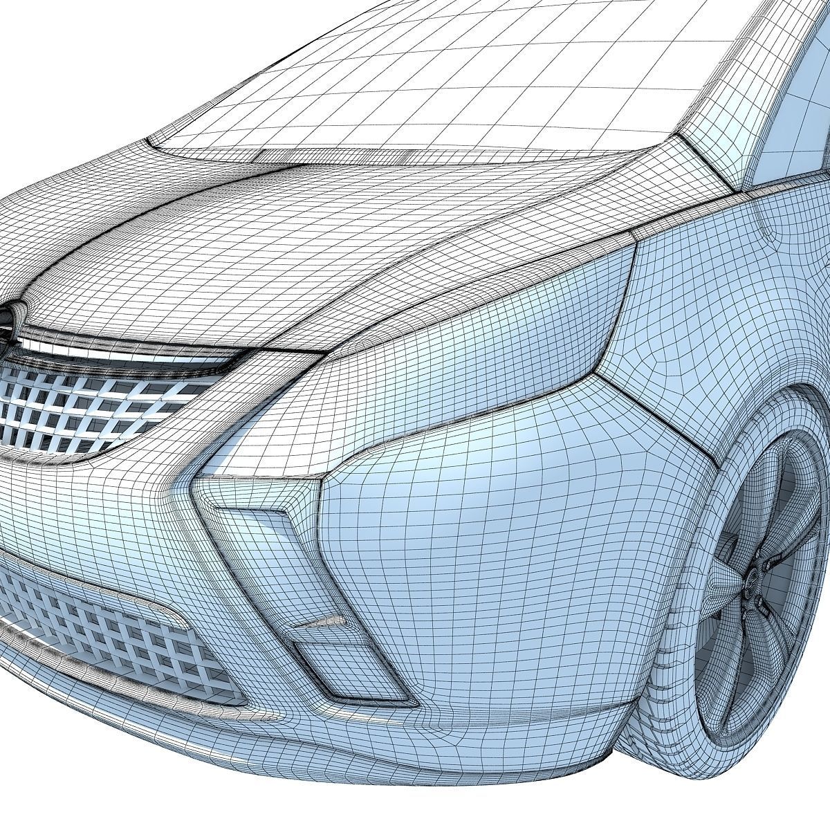 Opel Zafira 3D Car Model 3D model_17