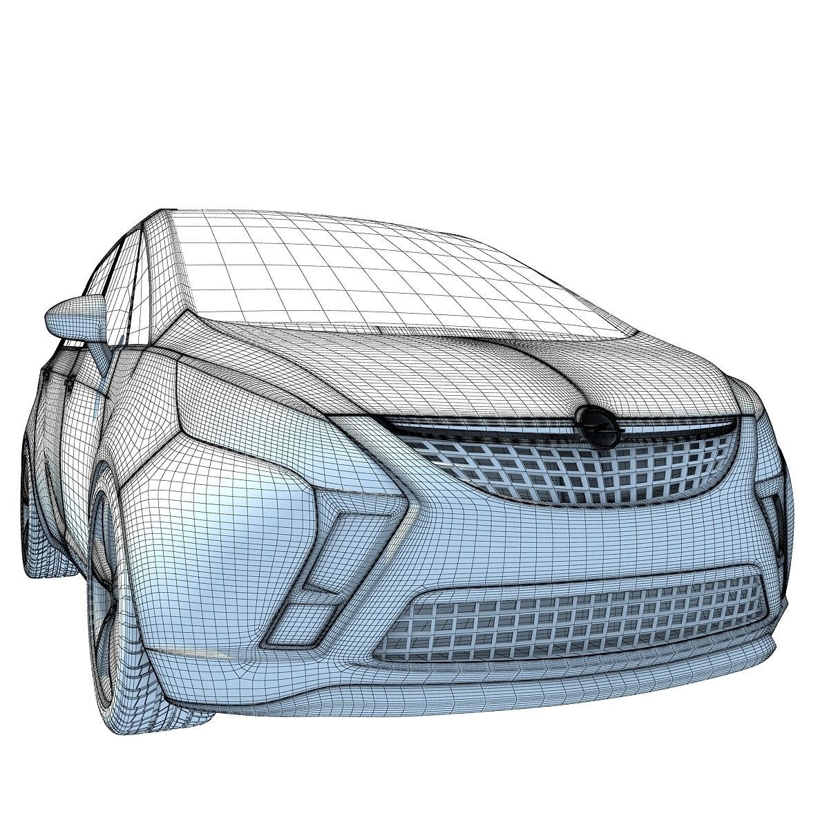 Opel Zafira 3D Car Model 3D model_15