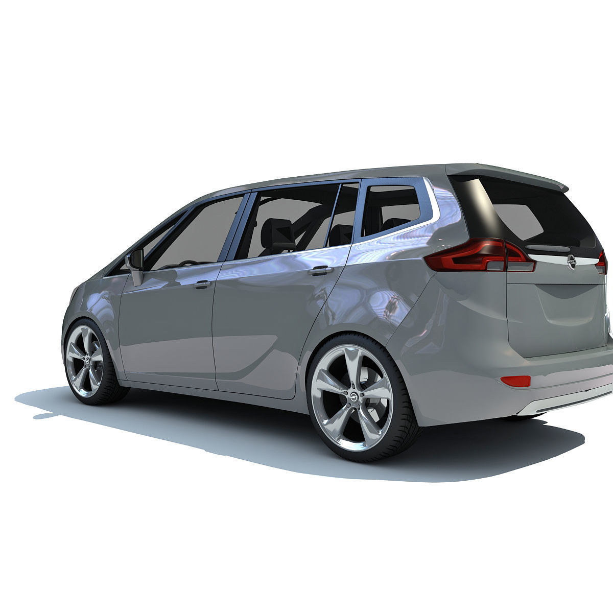 Opel Zafira 3D Car Model 3D model_7