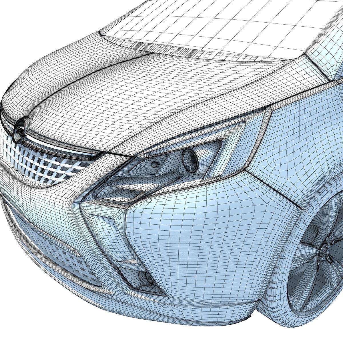 Opel Zafira 3D Car Model 3D model_16