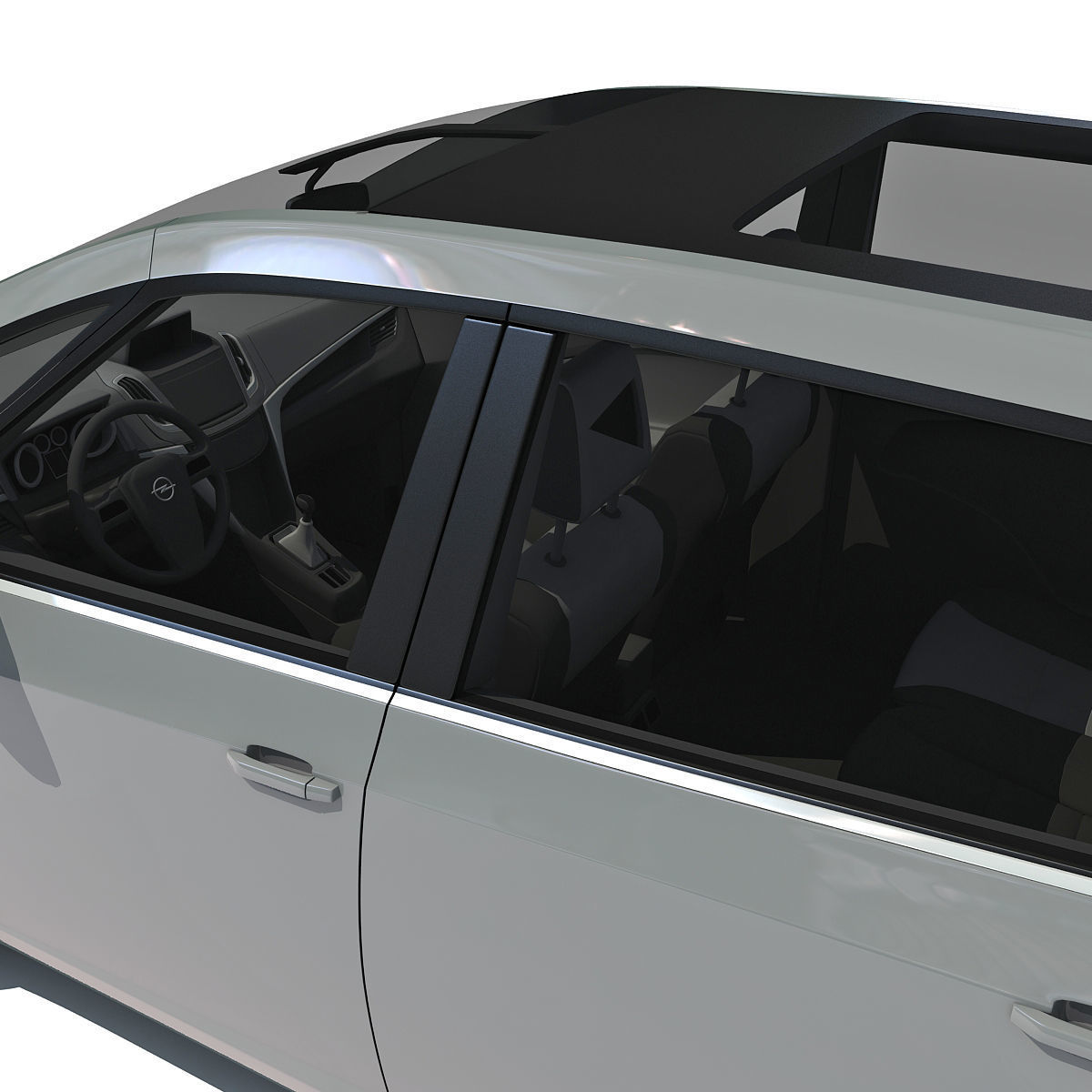 Opel Zafira 3D Car Model 3D model_11