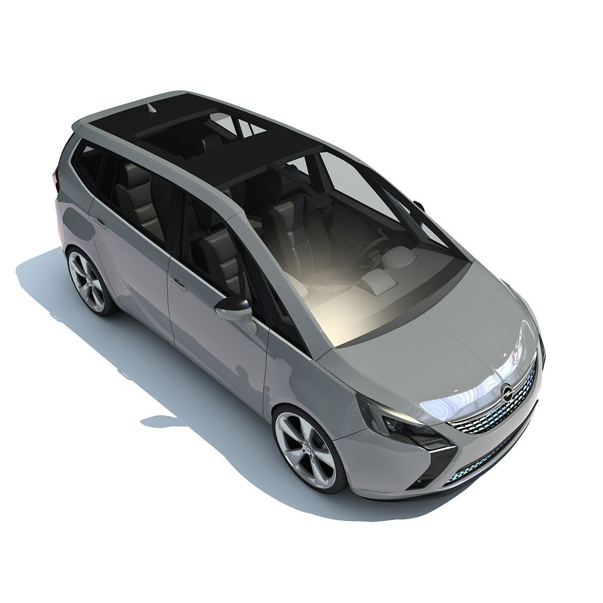 Opel Zafira 3D Car Model 3D model_2