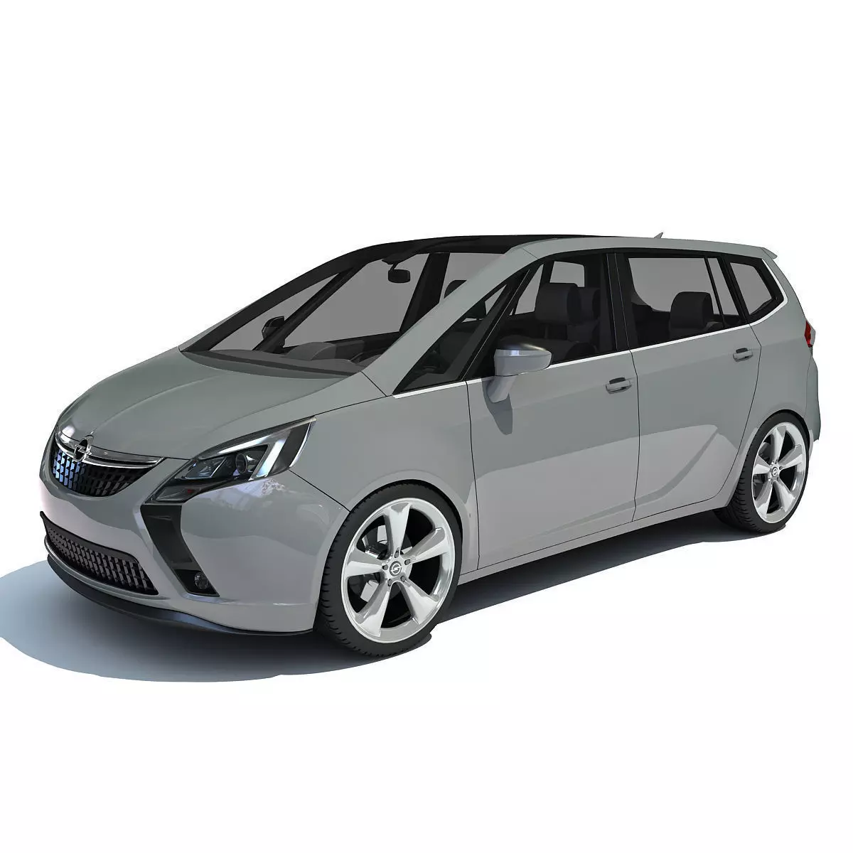 Opel Zafira 3D Car Model 3D model_0