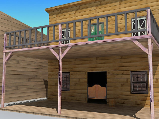 Old Western Town 3D model_15