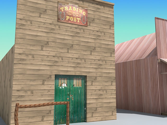 Old Western Town 3D model_13