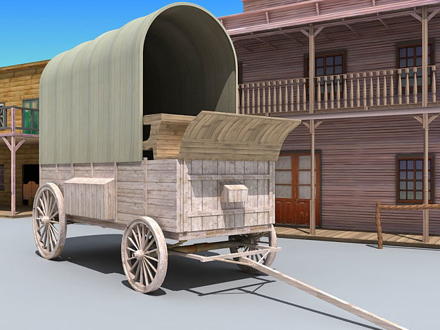 Old Western Town 3D model_11
