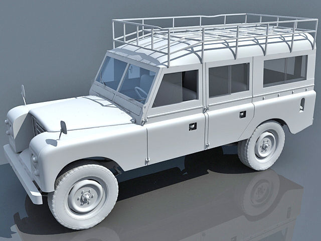 Old Landrover 3D model_1