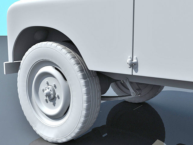 Old Landrover 3D model_8