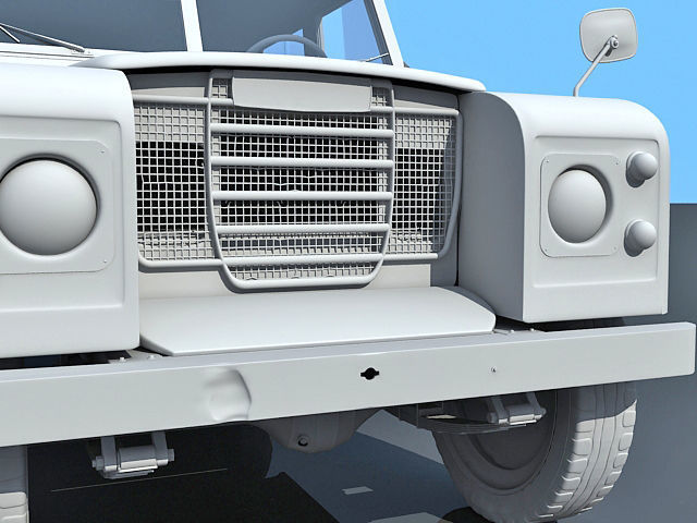 Old Landrover 3D model_7