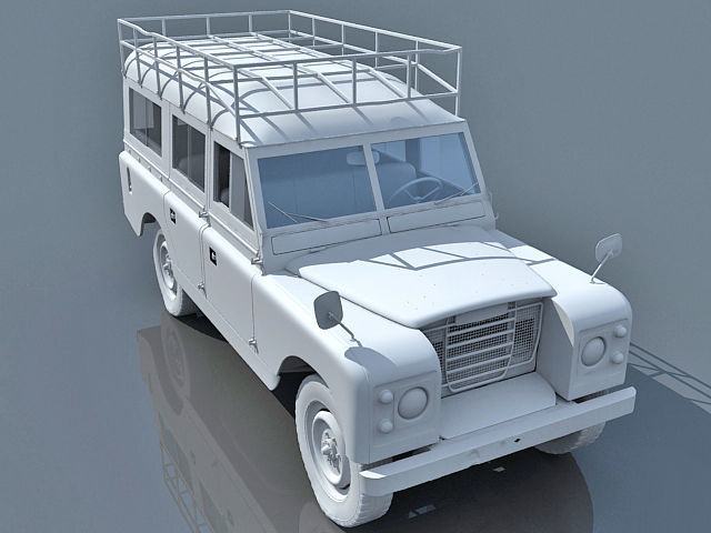 Old Landrover 3D model_3