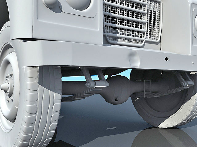 Old Landrover 3D model_9