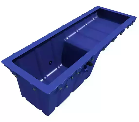 Blue Oil Sump Pan v4