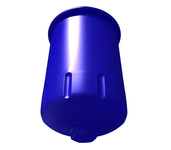 Blue Oil Filter 57 3D model