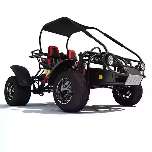 Red Seat Off Road Buggy HammerHead 3D model